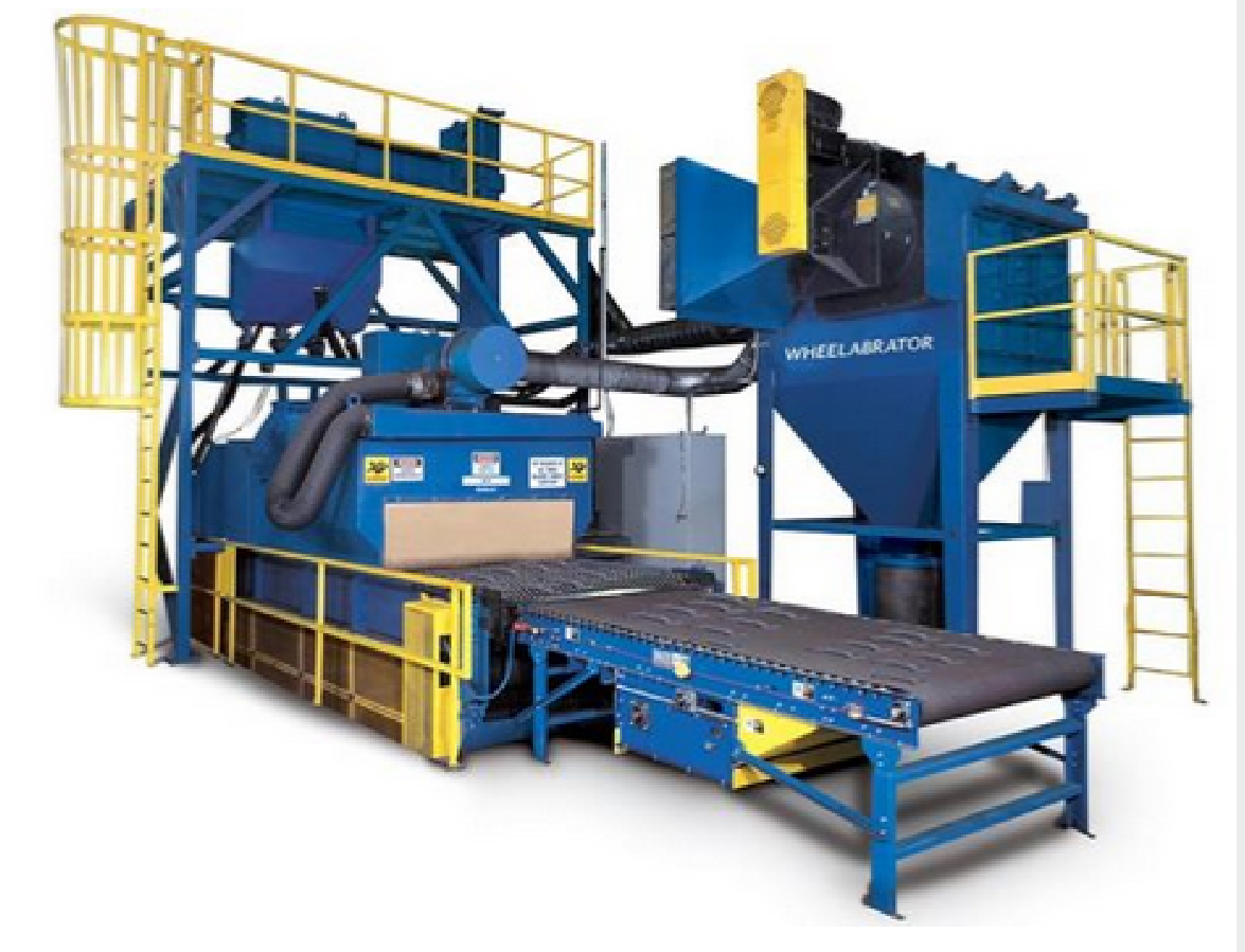 2007 Wheelabrator Maxmesh 48 Pass Through Shot Blast System